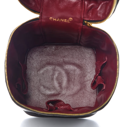 Chanel Lambskin Quilted Cosmetic Vanity Bag Brown 5 of 16