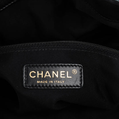 Chanel Calfskin Quilted Large Chain Me Hobo Black 6 of 7