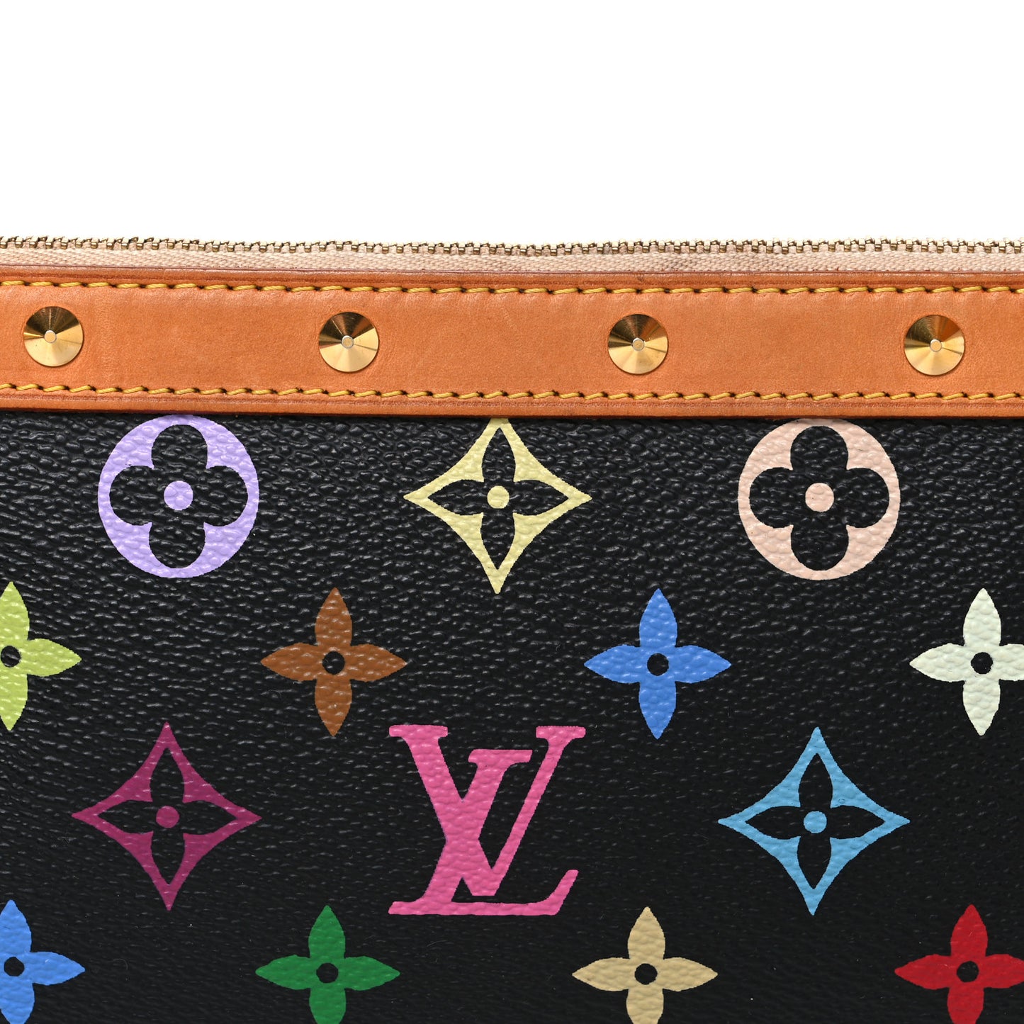 Monogram Multicolor Pochette Accessories Black