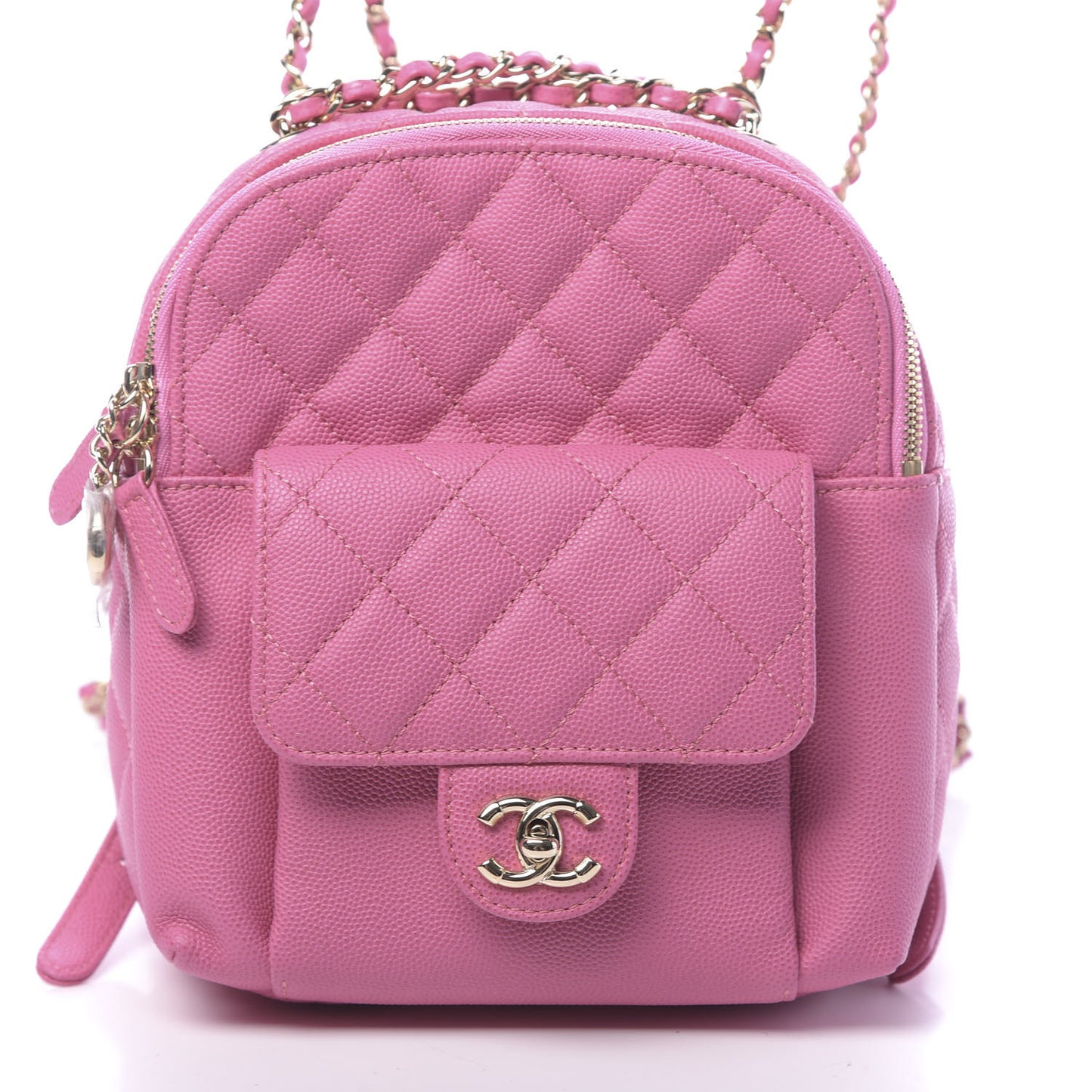 Caviar Quilted Small CC Day Backpack Pink