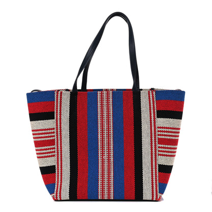 Celine Textile Striped Small Horizontal Cabas Phantom Navy Blue 1 of 7