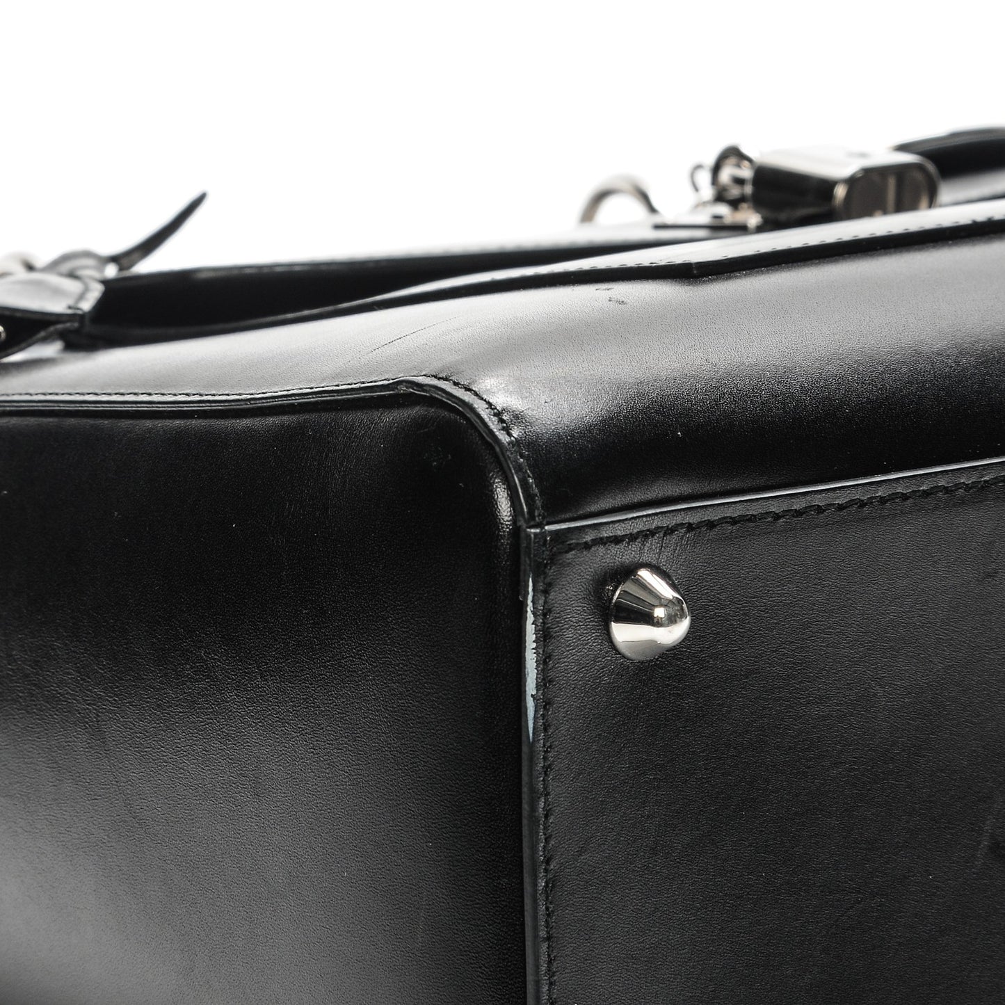 Calfskin Large Lady Dior Pockets Black