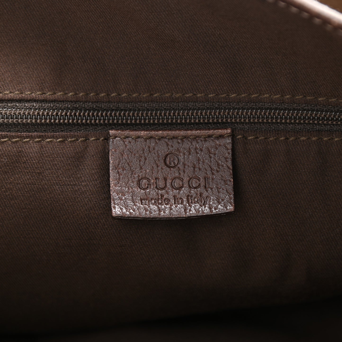 Monogram Medium Abbey Shoulder Bag Dark Brown