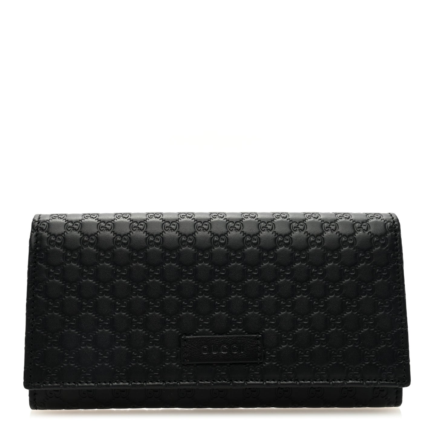 Soft Microguccissima Continental Wallet Black