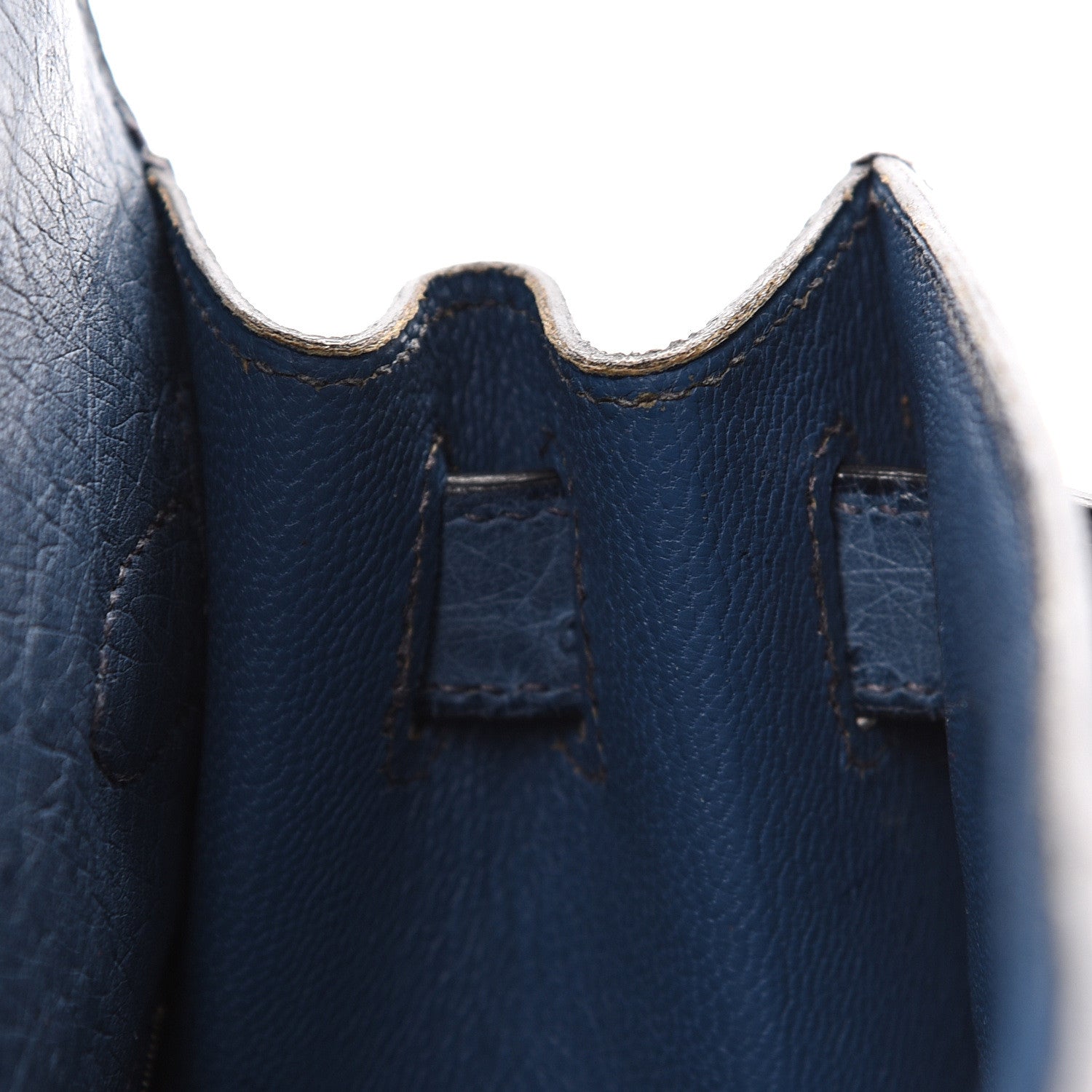 Hermes Ostrich Kelly Sellier 28 Bleu Roi 19 of 49