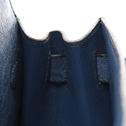 Hermes Ostrich Kelly Sellier 28 Bleu Roi 19 of 49