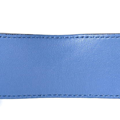 Gucci Calfskin Double G 40mm Belt 100 40 Clear Sky Blue 5 of 5