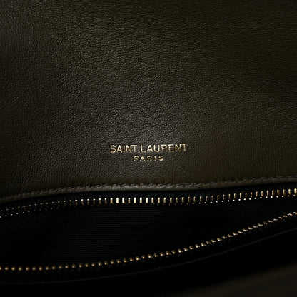 Saint Laurent Lambskin Matelasse Monogram Medium Niki Chain Satchel Seaweed 6 of 13