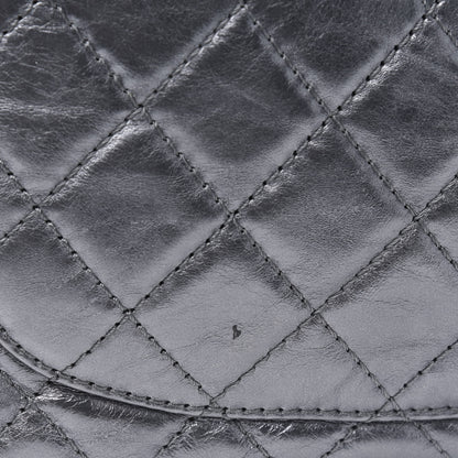 Chanel Metallic Aged Calfskin Quilted 2.55 Reissue 226 Flap Dark Silver 5 of 5