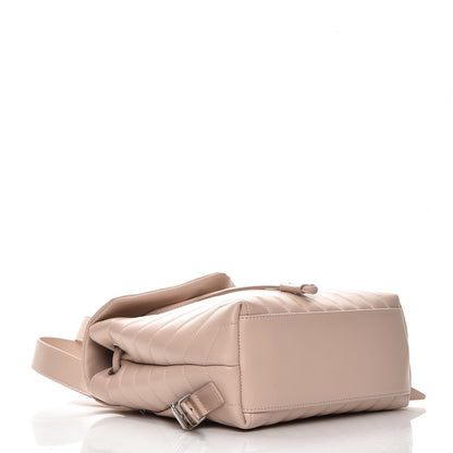 Saint Laurent Calfskin Y Quilted Monogram Small Loulou Backpack Marble Pink 4 of 9
