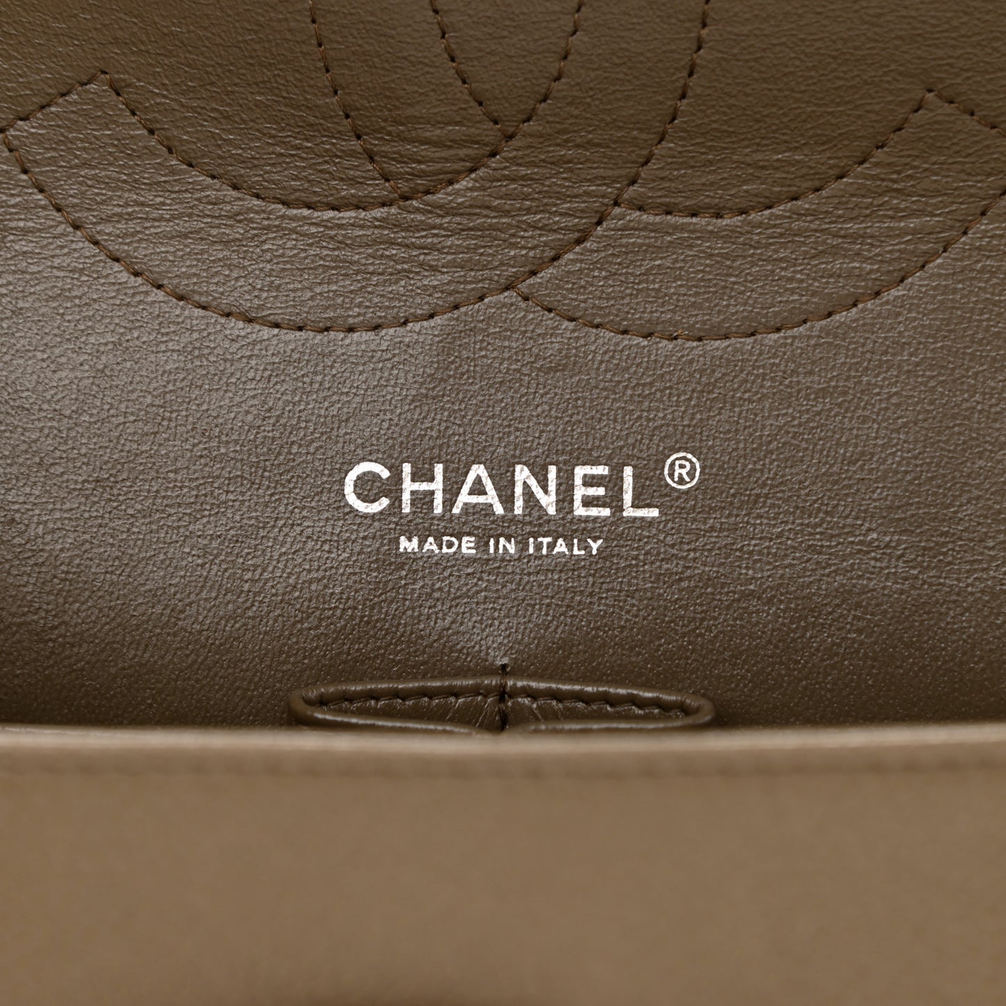 Caviar Quilted Jumbo Double Flap Beige Taupe