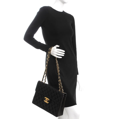 Chanel Lambskin Quilted Jumbo Single Flap Black 3 of 14