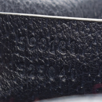 Gucci Covered Wool GG Monogram Slim Belt Bag Navy Red 6 of 10
