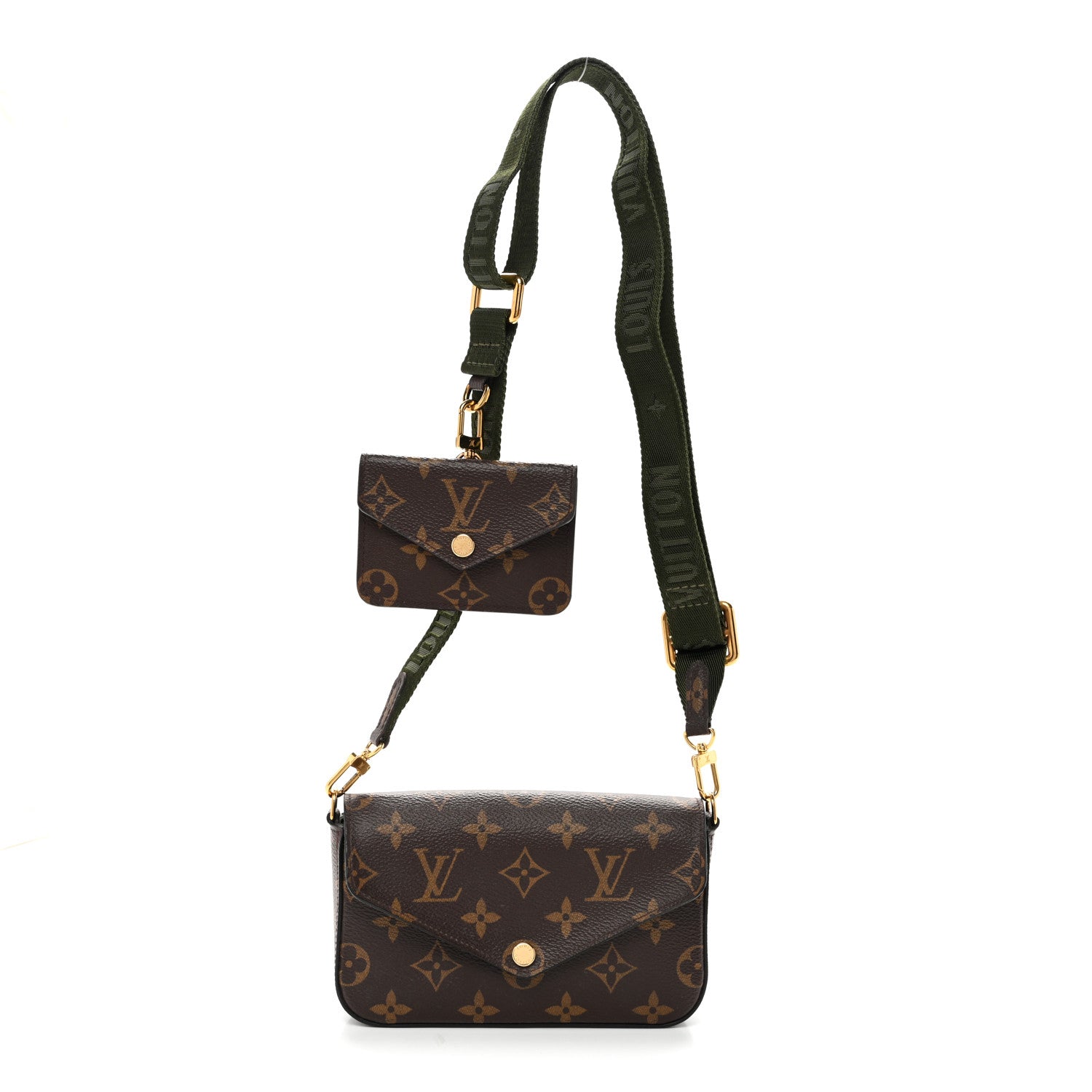 Louis Vuitton Monogram Felicie Strap & Go Kaki 1 of 10