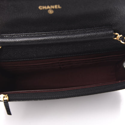 Chanel Caviar Quilted Wallet On Chain WOC Black 5 of 12
