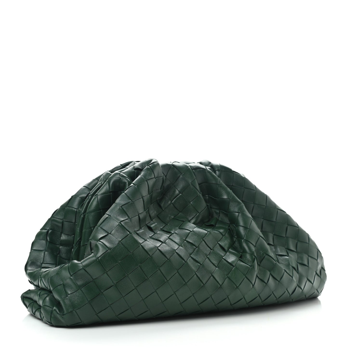 Nappa Maxi Intrecciato The Pouch Oversized Clutch Raintree