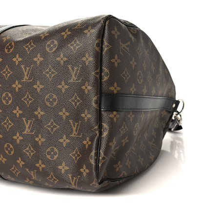 Louis Vuitton Monogram Macassar Keepall Bandouliere 55 8 of 9