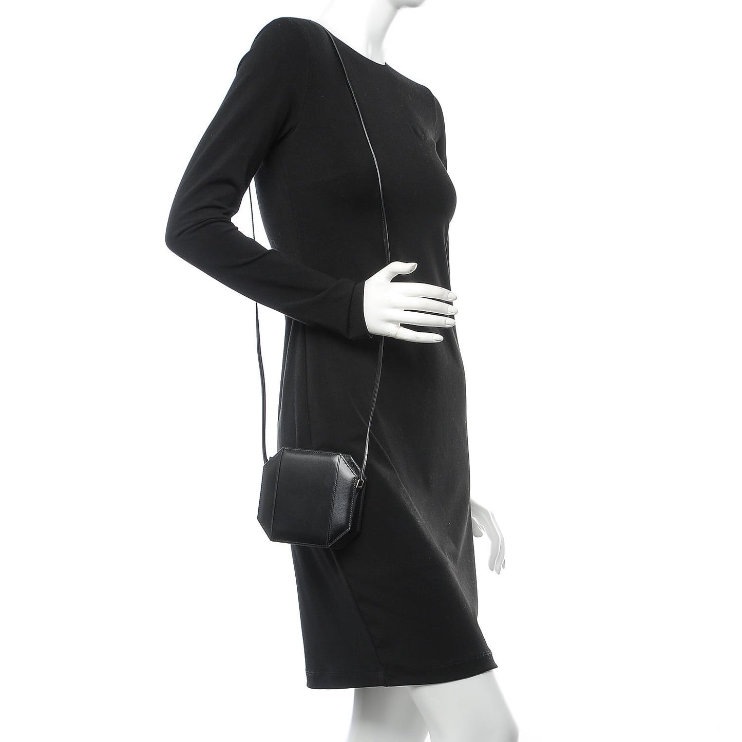 Box Drawstring Bag Black