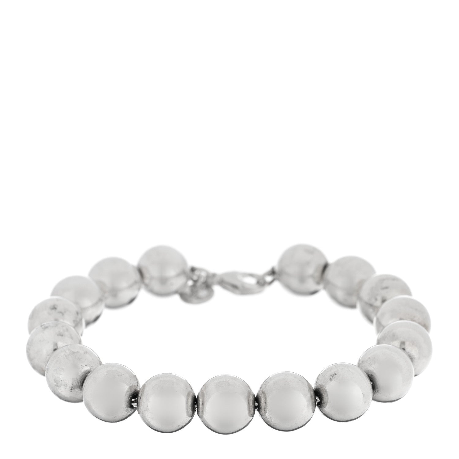 Tiffany Sterling Silver 10mm Hardwear Ball Bracelet 1 of 4
