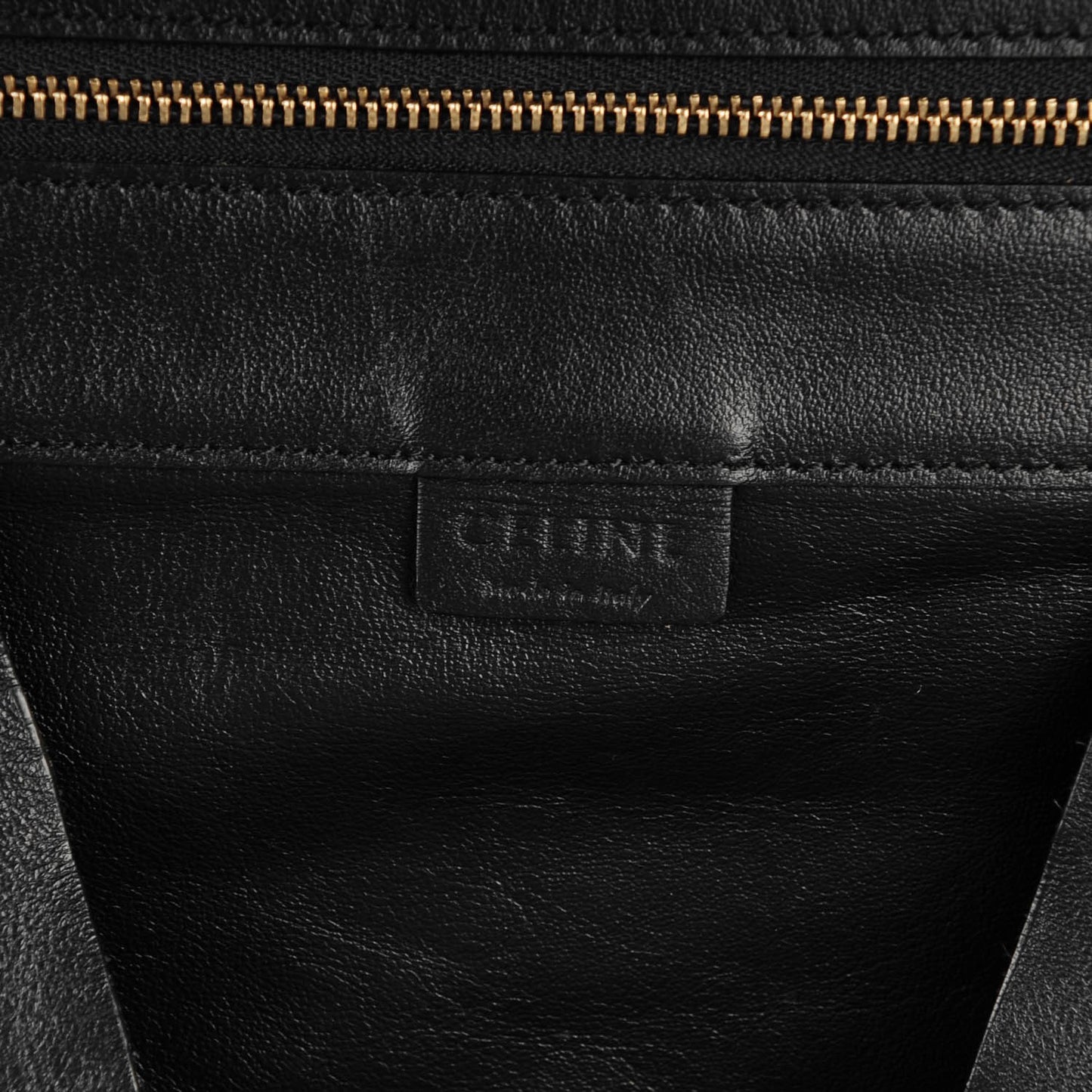 Lambskin Horizontal Cabas Black