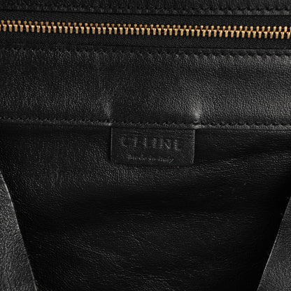 Celine Lambskin Horizontal Cabas Black 6 of 8