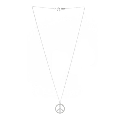 Tiffany Sterling Silver Peace Pendant Necklace 3 of 6