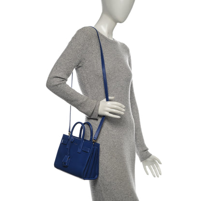 Saint Laurent Calfskin Nano Sac De Jour Royal Blue 2 of 7