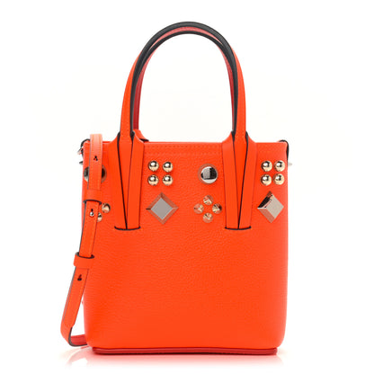 Christian Louboutin Calfskin Empire Spike Studded Mini Tote Sunrise Multicolor 1 of 11