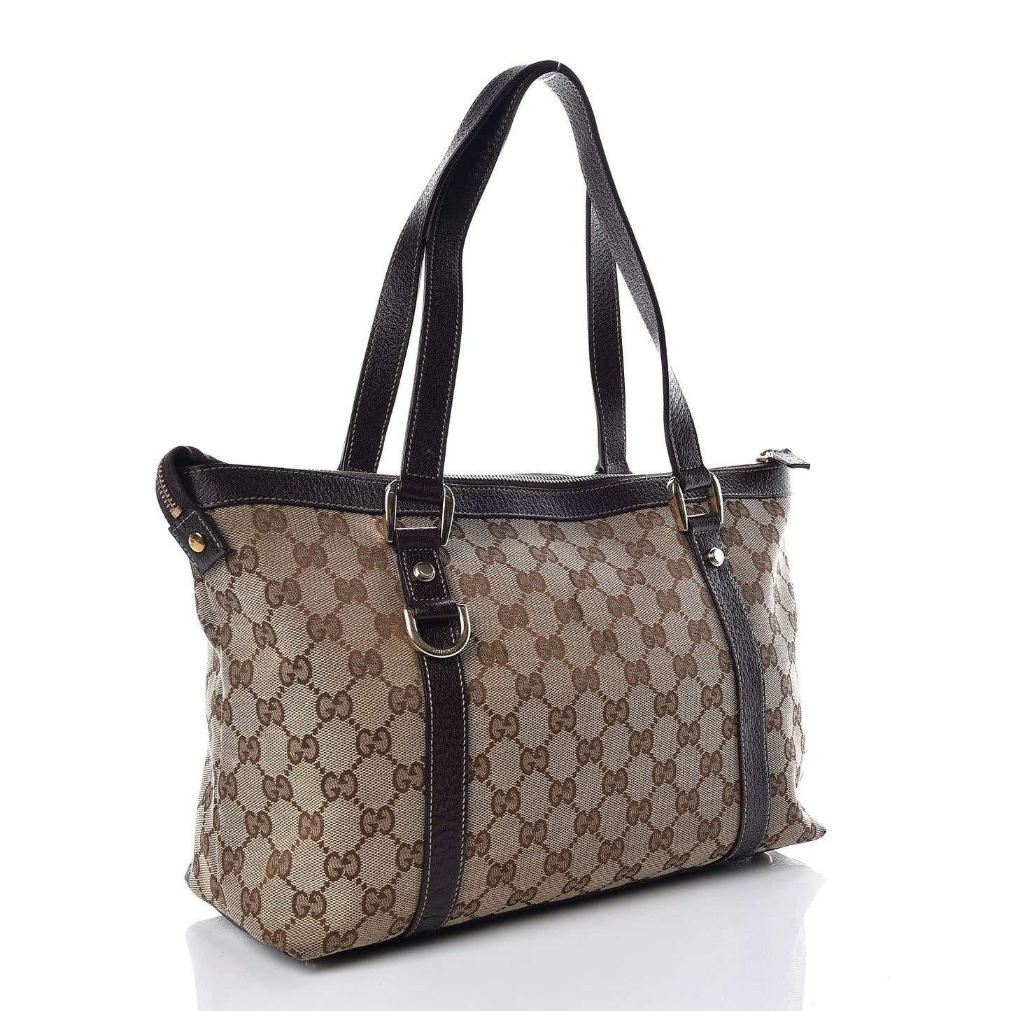 Monogram Medium Abbey Tote Brown