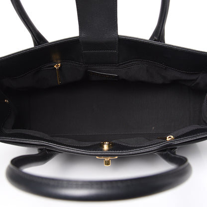 Chanel Calfskin Small Cerf Executive Shopper Tote Black 5 of 14