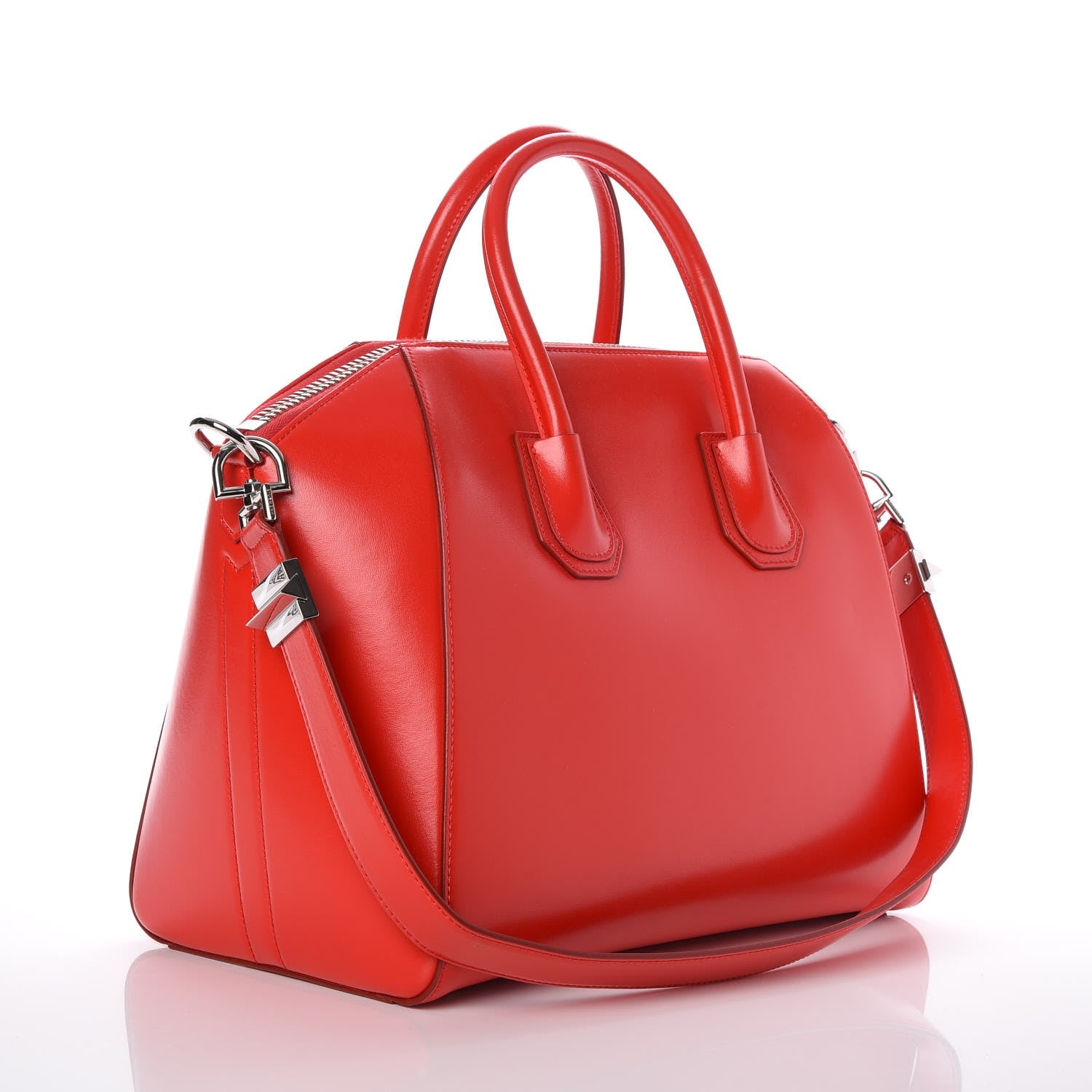 Givenchy Shiny Lord Calfskin Medium Antigona Medium Red 3 of 9