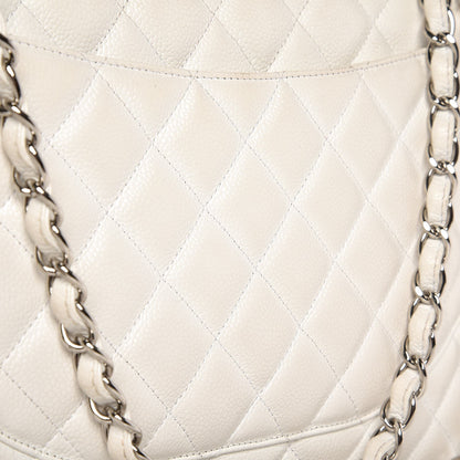 Chanel Caviar Quilted Maxi Single Flap White 16 of 16