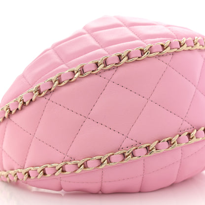 Chanel Lambskin Quilted Small Hobo Bag Pink 9 of 11