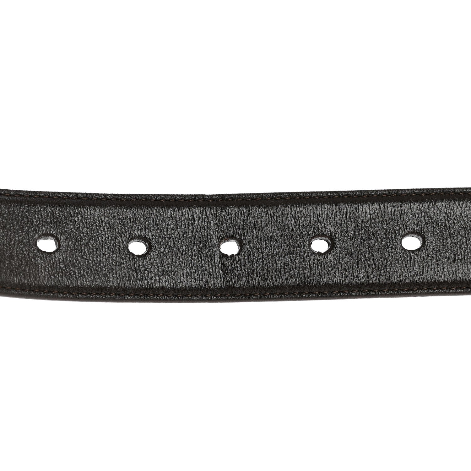 Saint Laurent Smooth Calfskin Monogram Square Buckle Belt 80 32 Brown 6 of 6