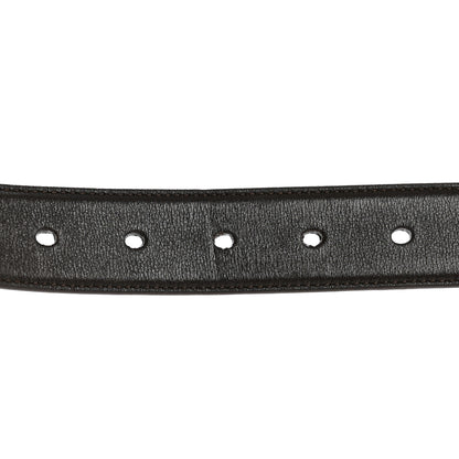 Saint Laurent Smooth Calfskin Monogram Square Buckle Belt 80 32 Brown 6 of 6