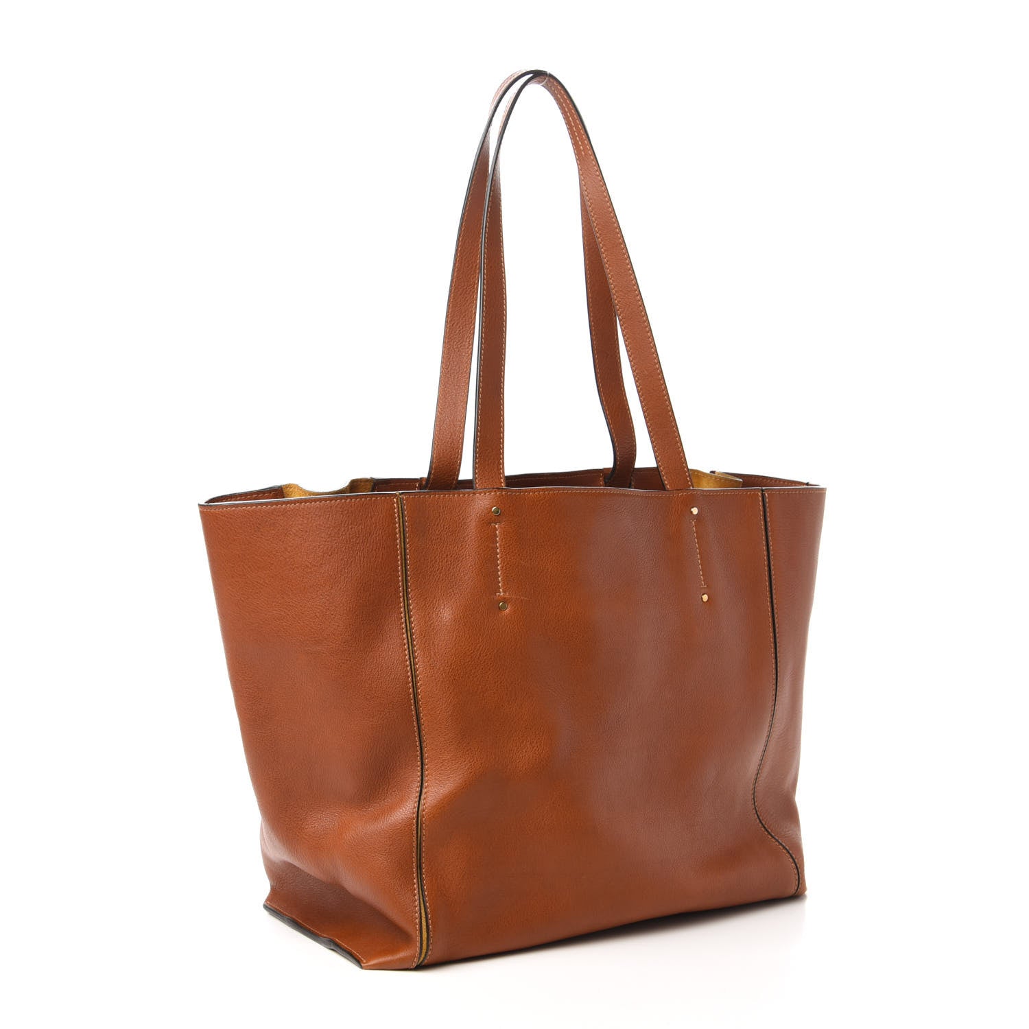 Chloe Smooth Calfskin Medium Milo Shopping Tote Tan 3 of 9