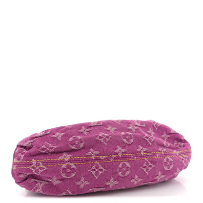 Louis Vuitton Monogram Denim Mini Pleaty Fuchsia 3 of 9
