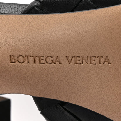 Bottega Veneta Nappa Intrecciato Blink Mule Sandals 38 Black 10 of 11