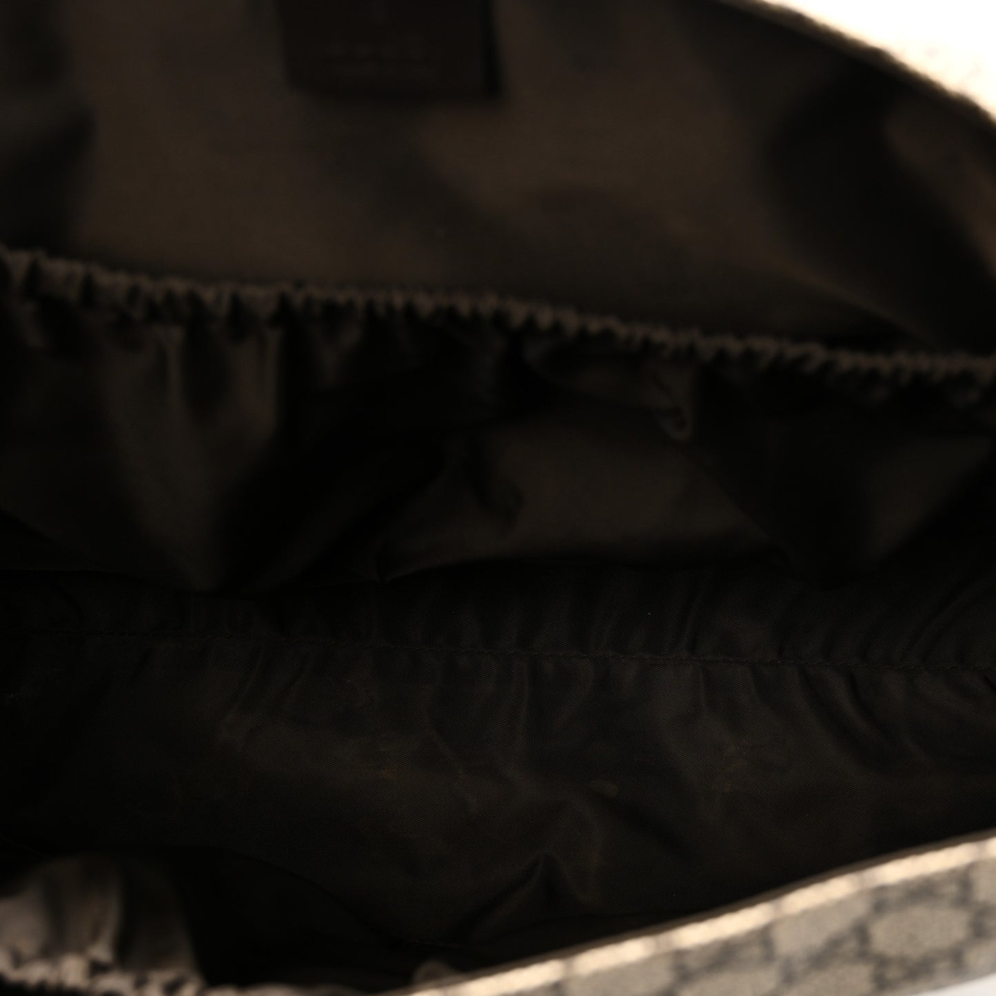 GG Plus Monogram Messenger Diaper Bag Dark Brown