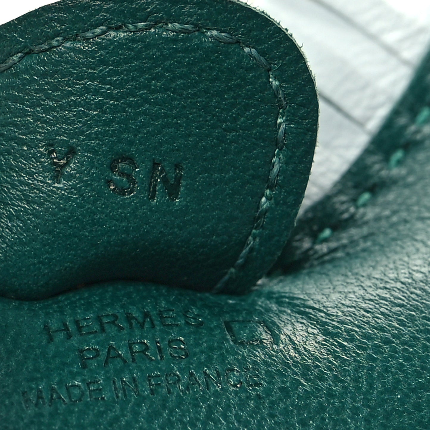 Milo Lambskin Matte Alligator Touch Grigri Rodeo Horse Bag Charm PM Malachite Menthe Bleu Brume Very Jade