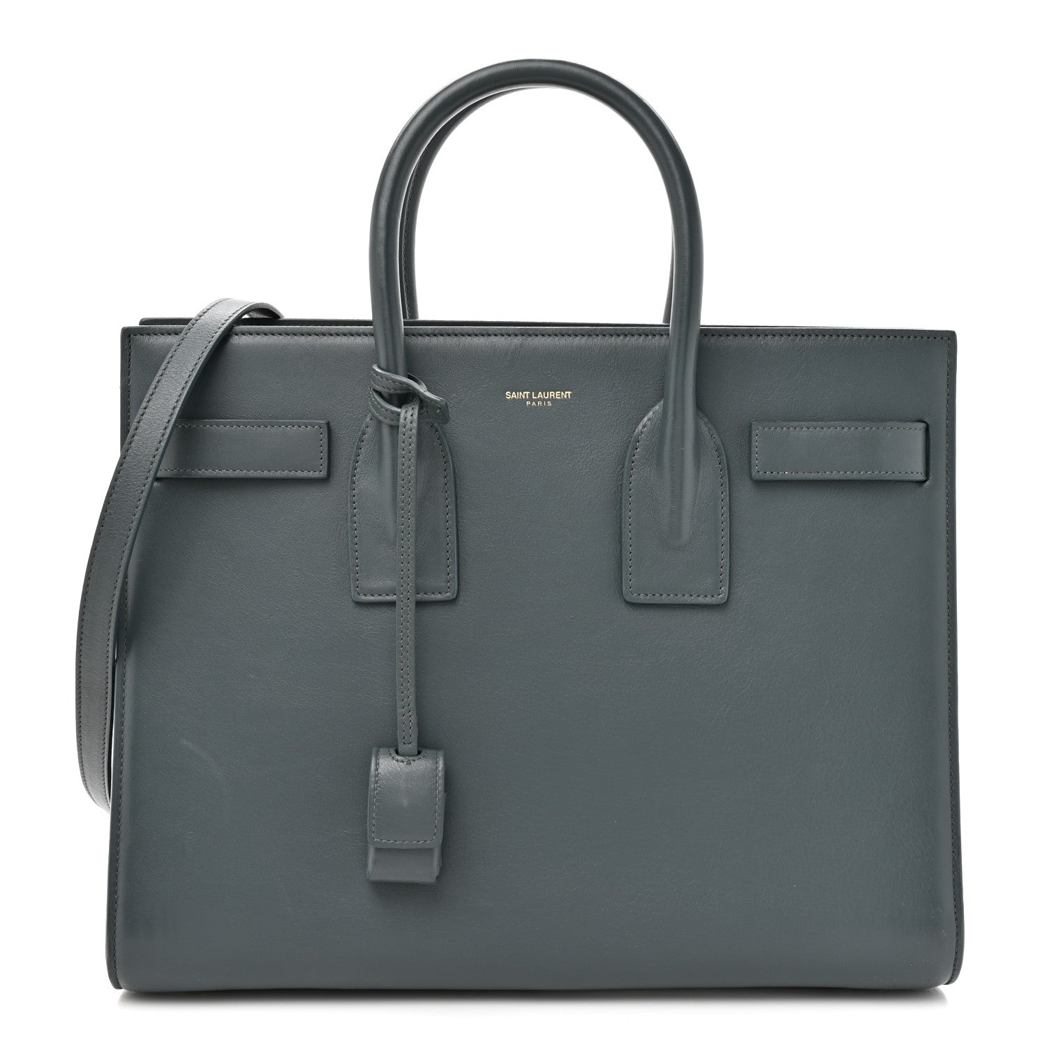 Saint Laurent Calfskin Small Sac De Jour Fog 1 of 15