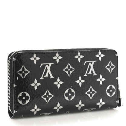 Louis Vuitton Snakeskin Monogram Zippy Padlock Wallet Black 3 of 9