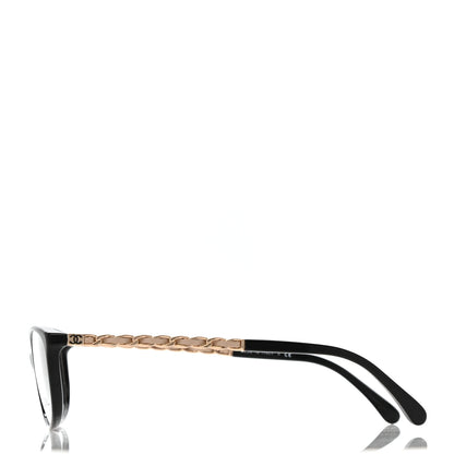 Chanel Lambskin Chain Eyeglasses Frames 3221-Q Black 3 of 8