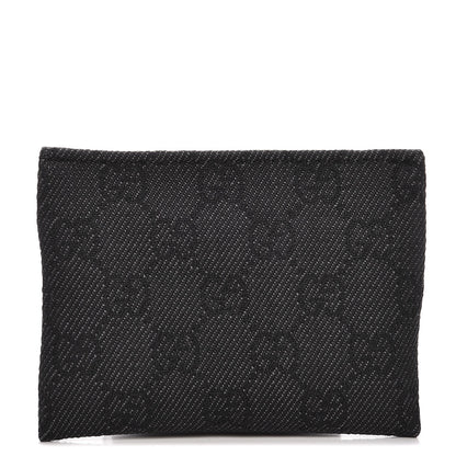 Gucci Monogram Denim GG Coin Purse Black 1 of 7