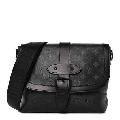 Louis Vuitton Monogram Eclipse Saumur Messenger NV Black 1 of 7