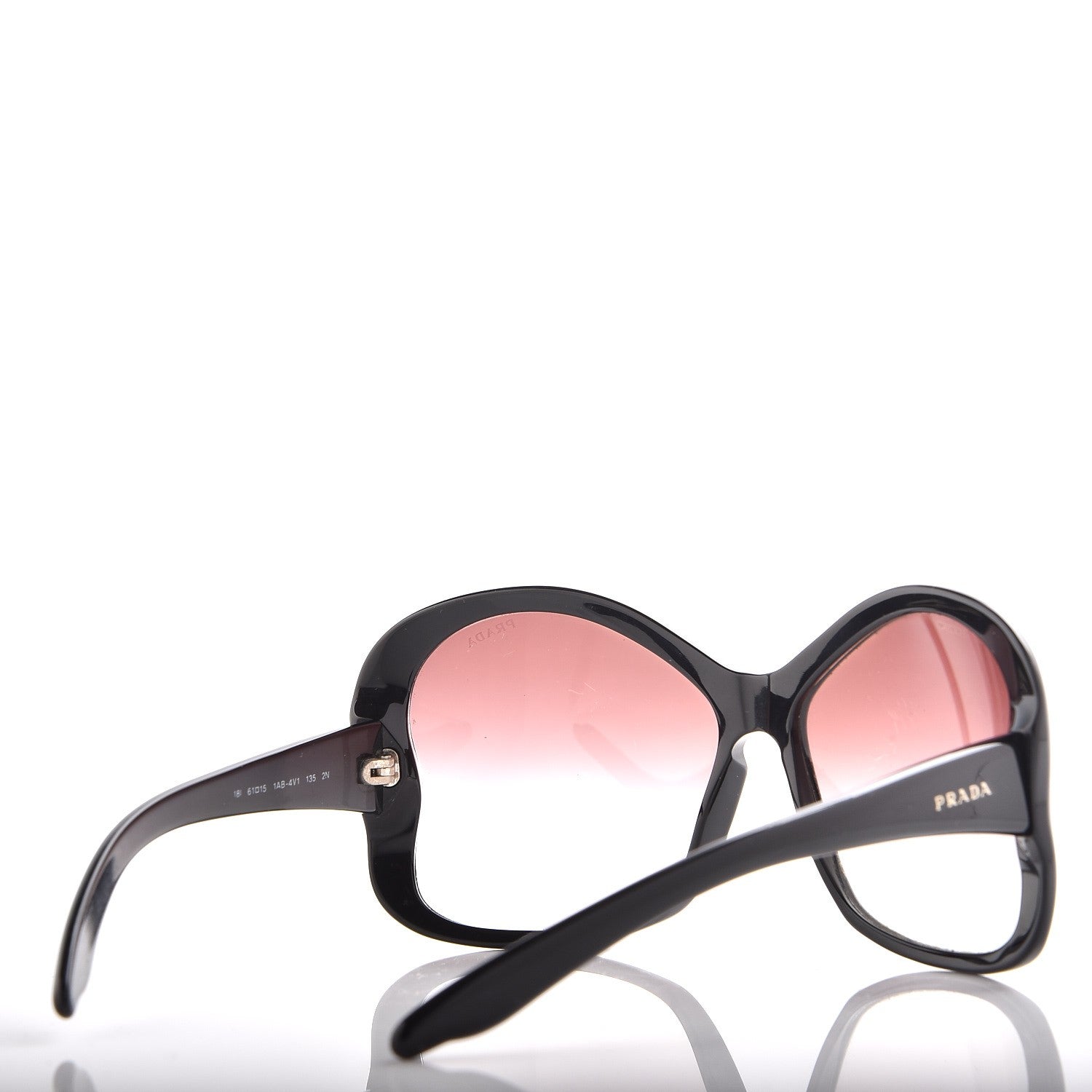 Prada Butterfly Frame Sunglasses SPR 181 Black 4 of 7