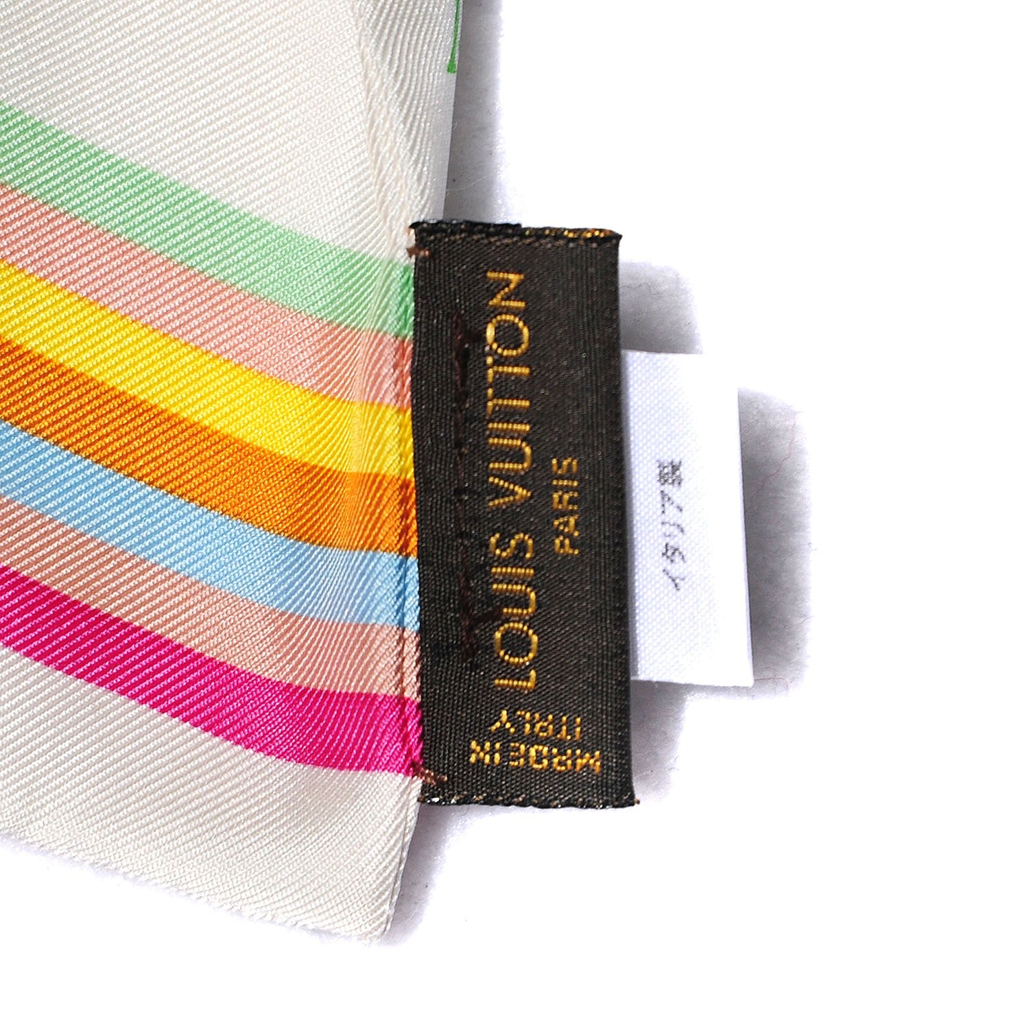 Louis Vuitton Silk Monogram Multicolor Bandeau White 4 of 5