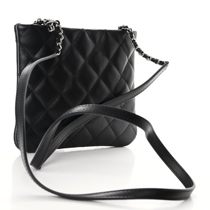 Chanel Lambskin Quilted Crossbody Bag Black 3 of 9
