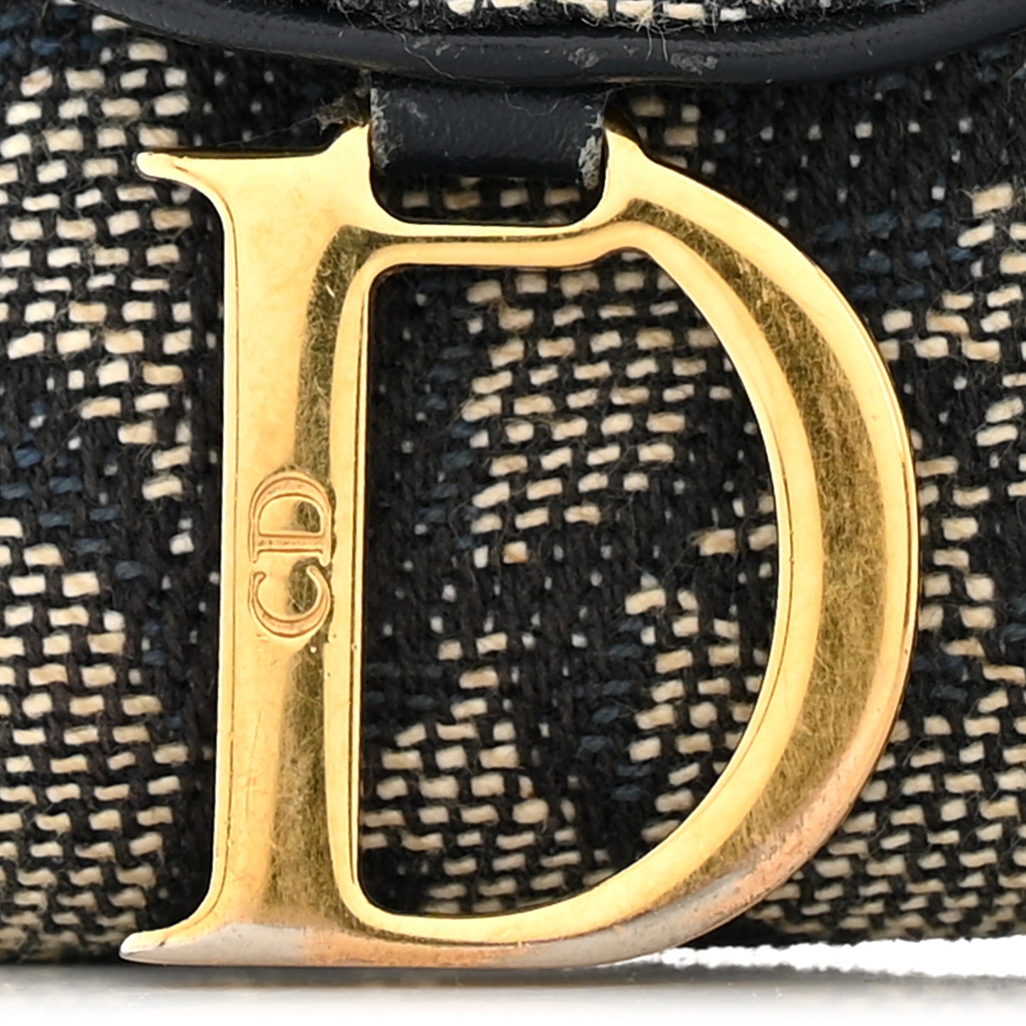 Monogram Saddle Wallet Navy