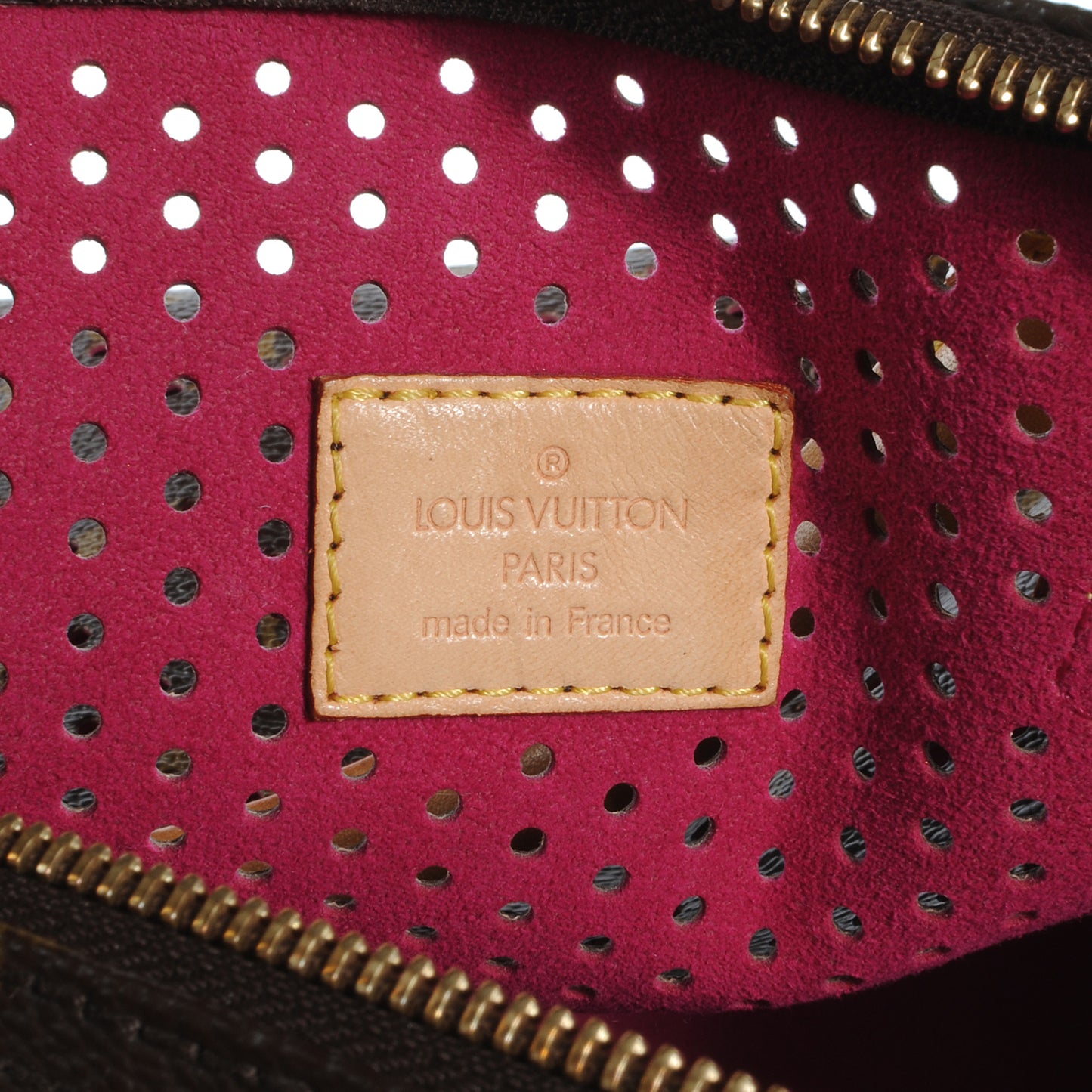 Monogram Perforated Speedy 30 Fuchsia